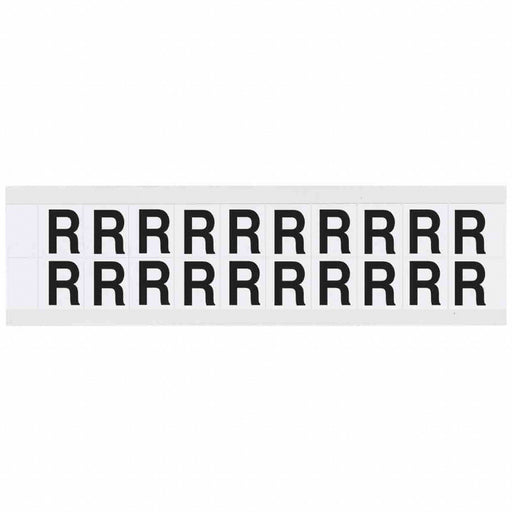 Letter Label R 3/4in.Hx21/32in.W Vinyl