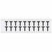 Letter Label Vinyl 3/4 in H 5/8 in W