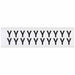 Letter Label Vinyl 3/4 in H 5/8 in W