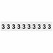 NumberLabel Vinyl 1-1/2inH 1inW PK10