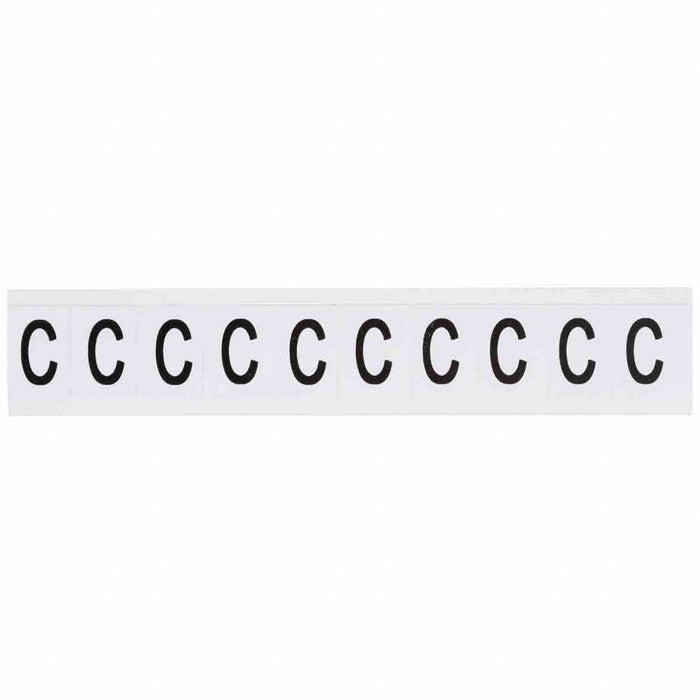 Letter Label Vinyl 1-1/2 in H 1 in W