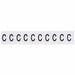 Letter Label Vinyl 1-1/2 in H 1 in W