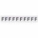 LetterLabel Vinyl 1-1/2inH 1-1/8inW