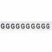 LetterLabel Vinyl 1-1/2inH 1inW PK10