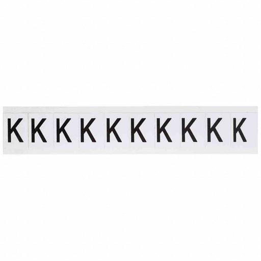 LetterLabel Vinyl 1-1/2inH 1inW PK10
