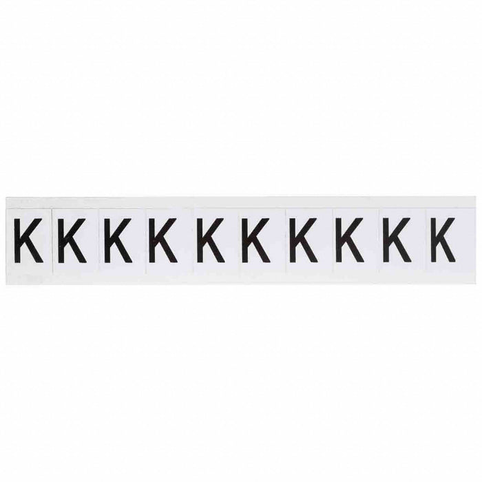 LetterLabel Vinyl 1-1/2inH 1inW PK10