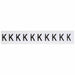 LetterLabel Vinyl 1-1/2inH 1inW PK10