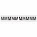 LetterLabel Vinyl 1-1/2inH 1inW PK10