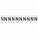 LetterLabel Vinyl 1-1/2inH 1-1/8inW PK10