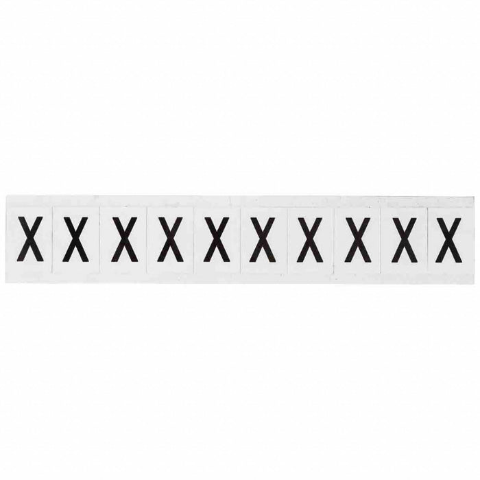 LetterLabel Vinyl 1-1/2inH 1inW PK10
