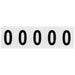 NumberLabel Vinyl 2-1/4inH 1-7/8inW PK5