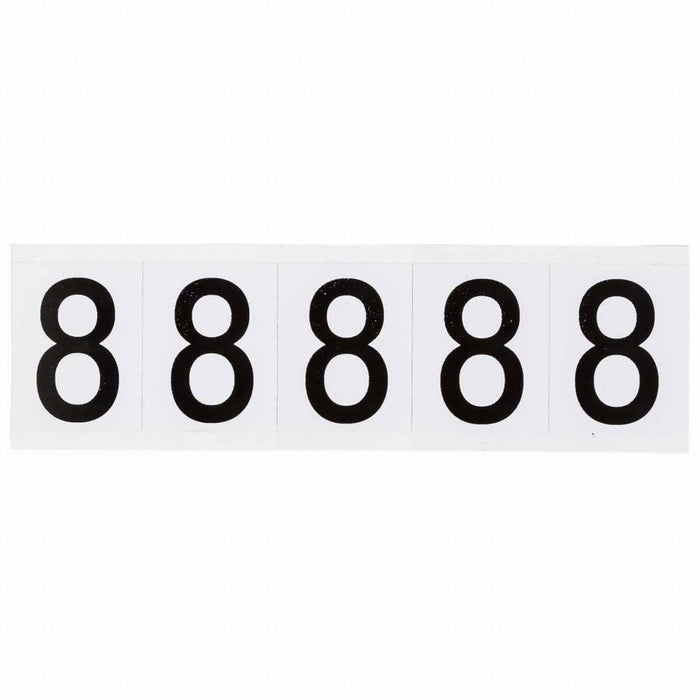 NumberLabel Vinyl 2-1/4inH 1-7/8inW PK5