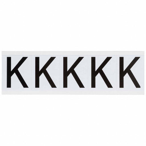 LetterLabel Vinyl 2-1/4inH 1-7/8inW PK5