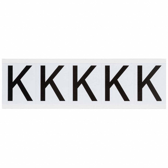 LetterLabel Vinyl 2-1/4inH 1-7/8inW PK5