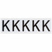 LetterLabel Vinyl 2-1/4inH 1-7/8inW PK5