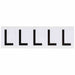 LetterLabel Vinyl 2-1/4inH 1-7/8inW PK5