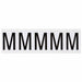 LetterLabel Vinyl 2-1/4inH 1-3/4inW PK5