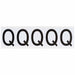 LetterLabel Vinyl 2-1/4inH 1-3/4inW PK5