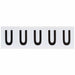 LetterLabel Vinyl 2-1/4inH 1-3/4inW PK5