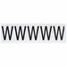LetterLabel Vinyl 2-1/4inH 1-3/4inW PK5