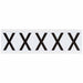 LetterLabel Vinyl 2-1/4inH 1-3/4inW PK5