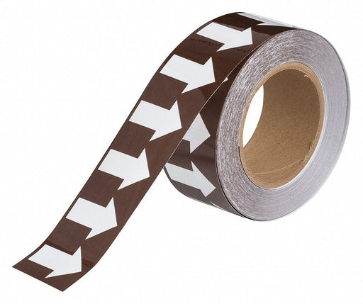 Pipe Marking Tape Brwn 2in W 90ft Roll L