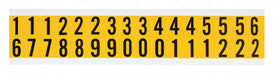 NumberLabelSet Vinyl 3/4inH 5/8inW PK25