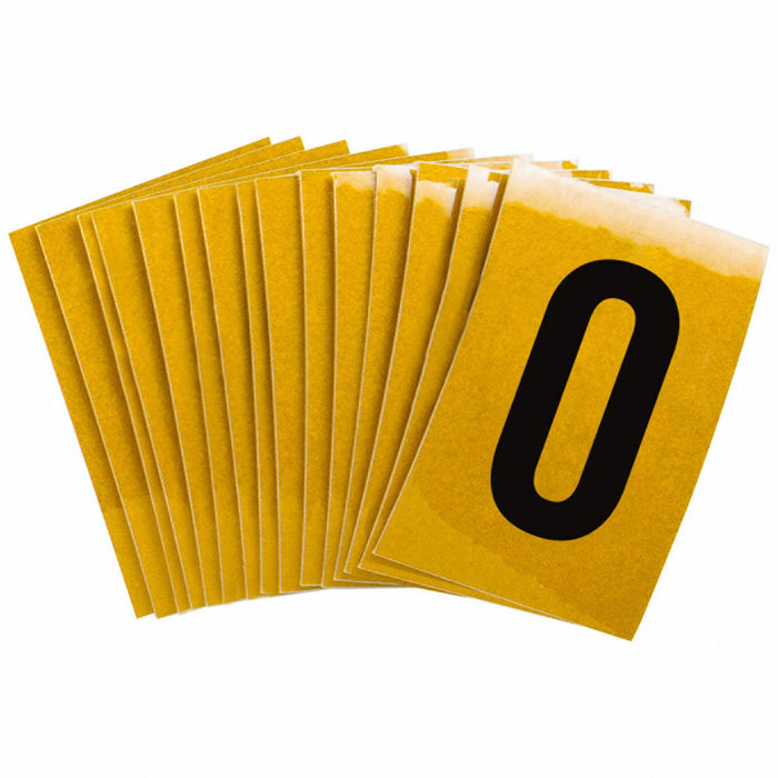 NumberLabel 1-1/2inH 1inW PK25