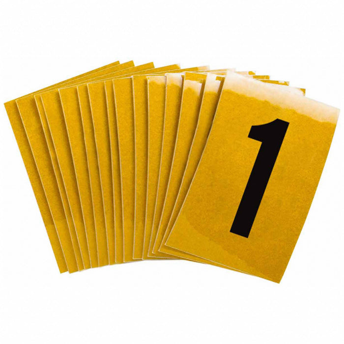 NumberLabel 1-1/2inH 1inW PK25