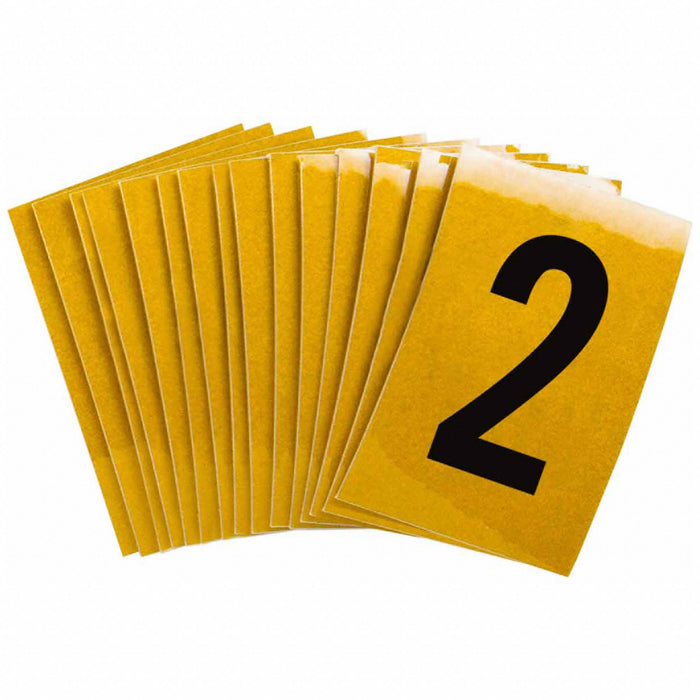 NumberLabel 1-1/2inH 1inW PK25