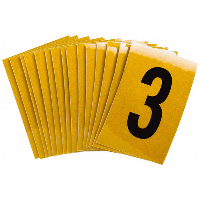 NumberLabel 1-1/2inH 1inW PK25