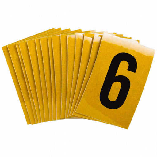 NumberLabel 1-1/2inH 1inW PK25