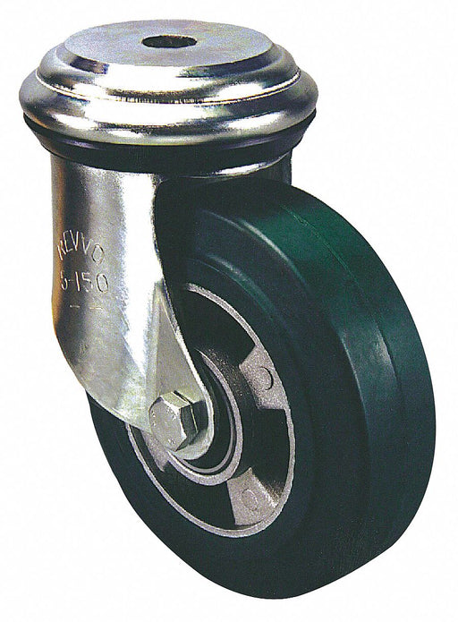 Bolt-Hole Caster 8 dia Swivel Rubber