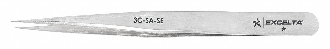 Tweezers SS Straight 4 1/4 L