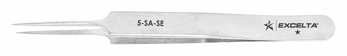 Tweezers SS Straight 4 1/4 L
