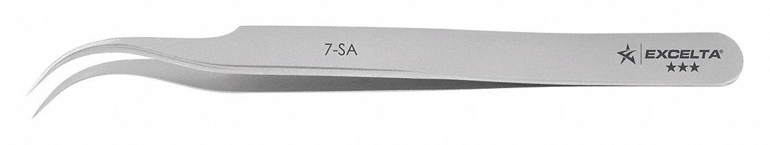 Tweezers SS Curved 4 1/2 L