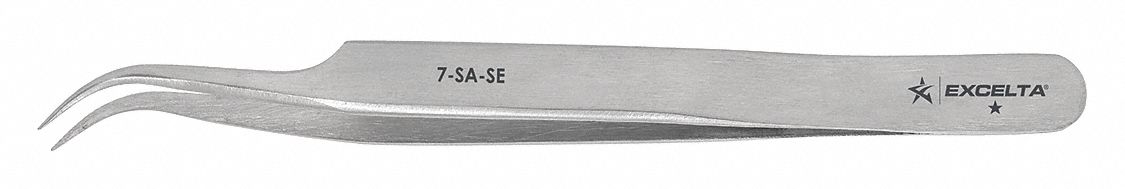 Tweezers SS Curved 4 1/2 L