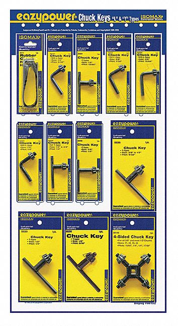 Drill Chuck Key 1/4  1/2  3/8 L T