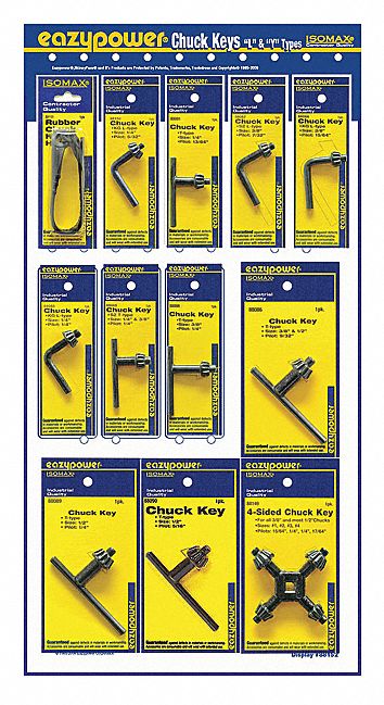 Drill Chuck Key 1/4  1/2  3/8 L T