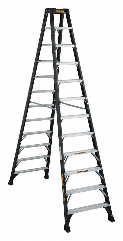 Twin Stepladder Fbrgls IA 12ft DXL3030