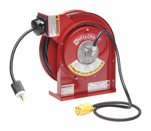 Cord Reel 35ft 16 AWG Plug 120VAC