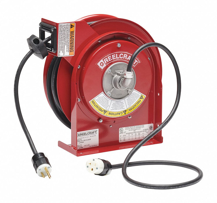 Extension Cord Reel Red 45 ft 12 AWG