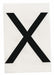 Floor Tape Black 4 inx6 in Square PK20