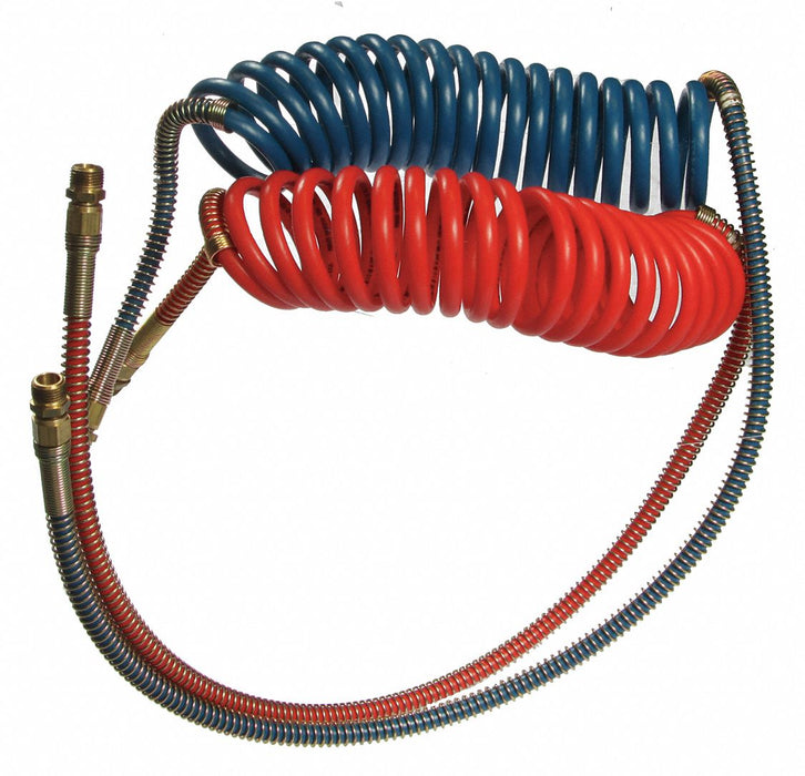 Brake Line Coil Assembly Black 8 ft