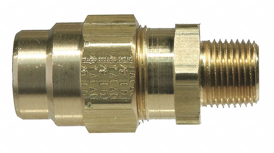 Strt Brass Comp. 1/2 in MNPT 1/2 in