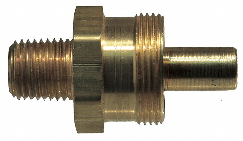 Strt Brass Comp. 1/2 in MNPT 1/4 in