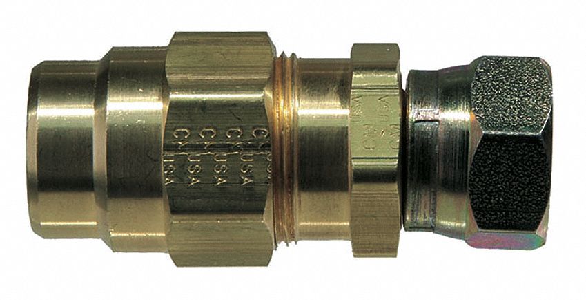 Strt Brass Comp. 1/2 in MNPT 3/8 in