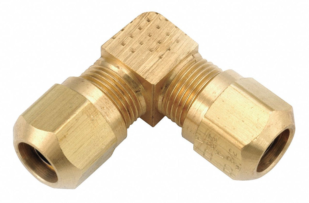 Elbow Brass Comp. 1/4 in Comp. 3/8 in