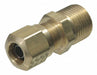 Strt Brass Comp. 3/8 in MNPT 1/4 in