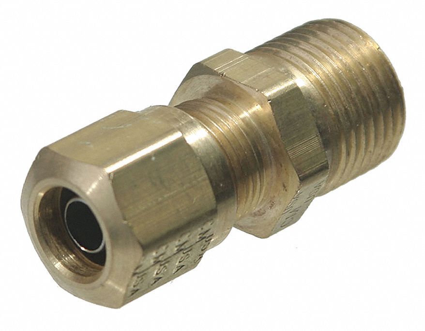 Strt Brass Comp. 1/2 in MNPT 1/2 in